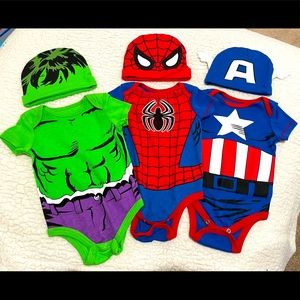 Baby Marvel Onesie Bundle